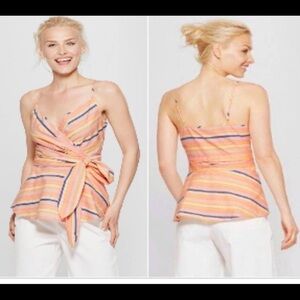 A New Day Wrap Tank Top Size Small